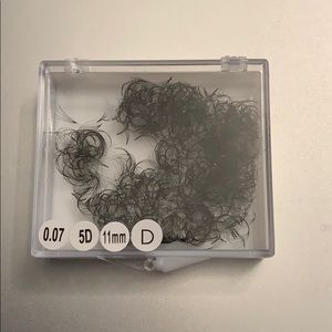 Premade handmade fans for eyelash extension